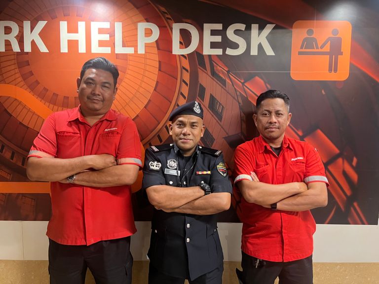 Sunway Pyramid guest services team at the Help Desk