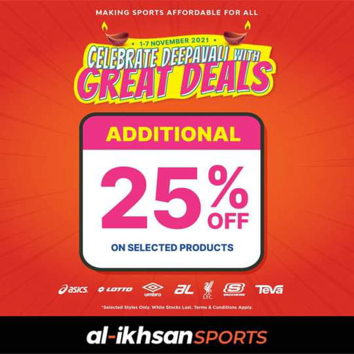 Additional 25% Off | by Al-Ikhsan Sport @ Sunway Pyramid