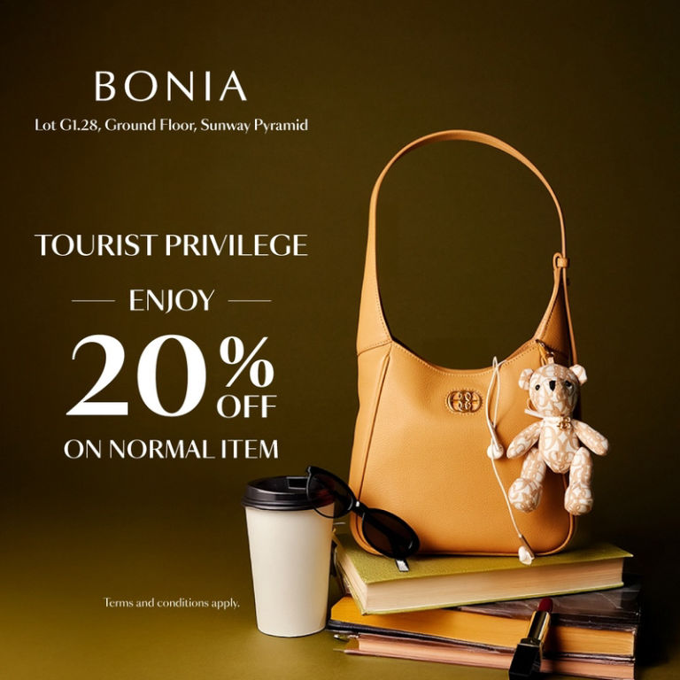 Discount of up to 20% on selected items | by Bonia @ Sunway Pyramid