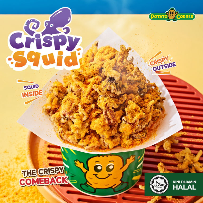 Pyramic Connection Potato Corner just launched Crispy Squid! 🦑💚 | by Potato Corner ...