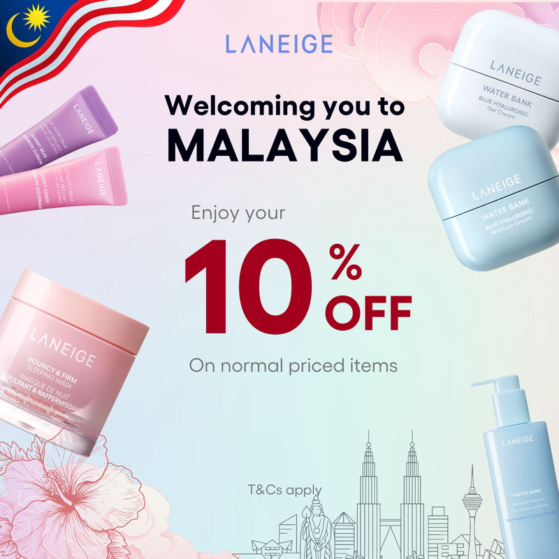 10% off on normal priced items | by LANEIGE @ Sunway Pyramid