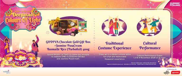 A Deepavali Celebration at Sunway Pyramid — Light in Full Color, 16 October to 15 November 2026