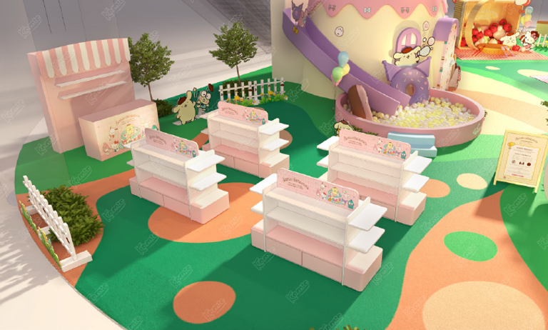 Sanrio pop-up retail area at LG2 Blue Concourse