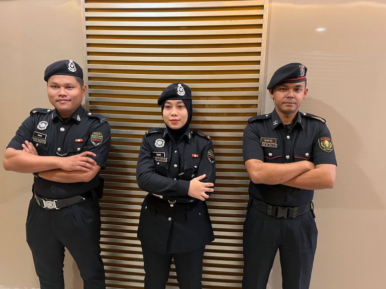 Sunway Pyramid security officers on duty