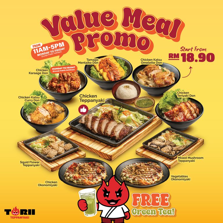 Torii Teppanyaki Wall of Deals promotion visual